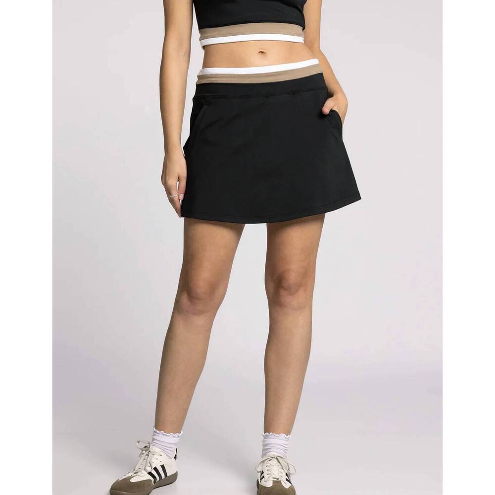 NEW THREAD & SUPPLY wendy skort in black